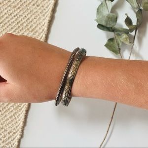 STERLING SILVER bangle set